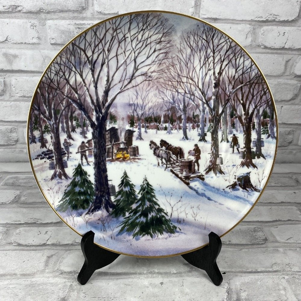 Land of the Free Plate Collection March Sugar Maple Time The Collectors Studio